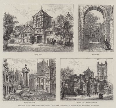 Specimens of Old Manchester and Salford, from the Architectural Models at the Manchester Exhibition by Frank Watkins